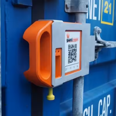 E-Containerlock on a container